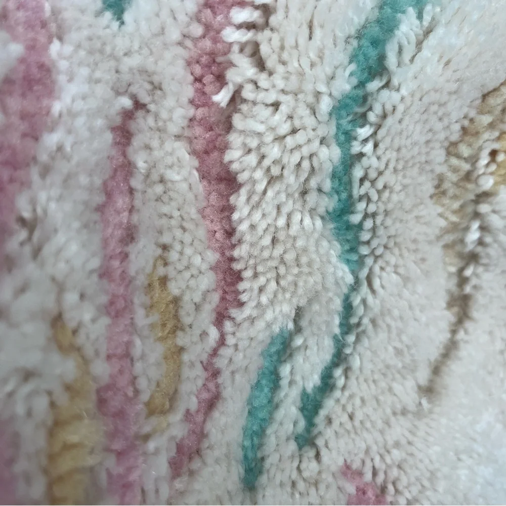 JCPenney Multicolor Embroidered Vintage bath Toilet rug